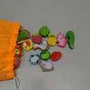 Intsinzi 46 PCS Montessori Wooden Lacing Beads Toys for Toddlers,Educational Stringing Animals Fruits Farm Threading Beads Preschool Learning Toys for Kids 3 4 5 6 Year Old Boys Girls (Rainbow)