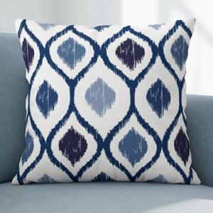 Americanflat 20x20 Throw Pillow with Sewn-in Insert - All-in-One Decorative Pillows - No Cover Needed - Soft and Durable Cushion for Bed or Sofa - Polyester - Blue