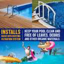 Poolzilla Wide-Mouth Complete Thru-Wall Skimmer Kit for Above-Ground Swimming Pool, White