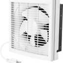 8" Shutter Exhaust Fan, 310CFM Window or Wall Mount Ventilation Fan for Greenhouse, Attic, Garage, Bathroom, Kitchen