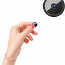 Only 0.9 inch Hidden Camera 2K WiFi Spy Camera Wireless Nanny Cam | Infrared Night Vision & Motion Detection Alerts, Rechargeable Battery & USB Powered, microSD Storage up to 128GB,No Audio