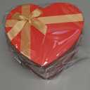 Red 4 Pcs Valentines Heart Shaped Gift Box with Lid for Flower Arrangement Large Present Gift Box for Valentine's Day Wedding Birthday Anniversary Party (Red, Classic)