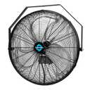Tornado 20 Inch High Velocity Industrial Wall Fan, 4750 CFM, 3-Speed, 6-FT Power Cord, UL Safety Listed for Industrial, Commercial, and Residential Use, Black