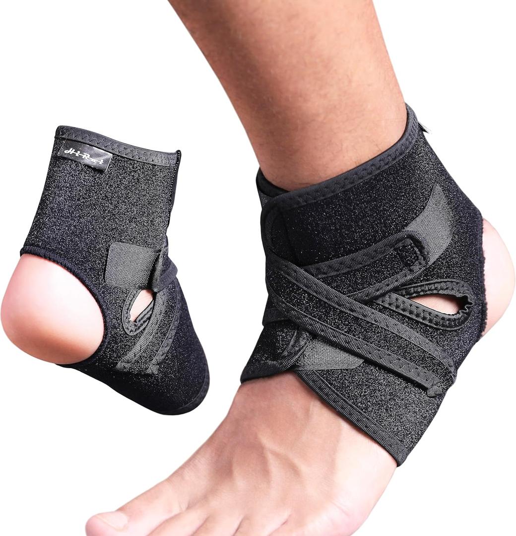 HiRui Ankle Wraps Ankle Brace Compression Ankle Support for Men Women, Ankle Stabilizer for Running Basketball Soccer Fitness Sprains Arthritis Recovery-Breathable, Adjustable (S, 2 Pack)