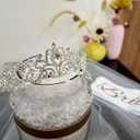 JETKONG 3 Pcs Bachelorette Party Decorations Bridal Shower Crown, Bride to Be Sash&Veil for Women Bachelorette Party Gifts, Bachelorette Party Supplies, Gifts, Favors (Silver)