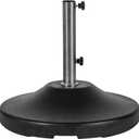 US Weight Fillable 120lb Capacity Commercial Free Standing Umbrella Base Heavy Duty, Umbrella Base with Wheels, Fillable Patio Umbrella Base Outdoor Stand, Made in The USA (Black)