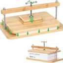 JFNoraiva Book Press, 11 * 7.9 in Bamboo Wooden Book Binding, Portable Books Binding for DIY & Beginners Bookbinding