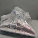 Smartor White Velvet Hangers 60 Pack, Space Saving Clothes Hangers with Tie Bar, Non-Slip Felt Hanger with Shoulder Notches, Heavy Duty Suit Hanger for Coat, Shirt, Pants, Dress