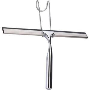 All Purpose Stainless Steel Squeegee for Glass Shower Doors, Car Window, Home Mirrors, Bathroom Cleaner Wiper Accessory, 12 Inch