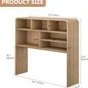 5-Tier Desk Shelf, 37.4''W Desktop Bookshelf for Computer Monitor