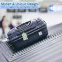 3 Pack Luggage Tags,St.Patrick's Day Shamrock PU Leather Luggage Tags for Suitcase,Name ID Labels with Privacy Cover Suitcases and Metal Loop for Bag Suitcase