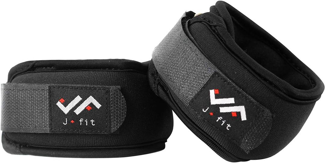 JFIT Wrist Weight Pair  Set of 2, Wrist Straps for Fitness, Walking, Workout  Multiple Size and Weight Options  Comfortable, Breathable, Moisture Absorbent Weight Straps for Men and Women (1 lb)