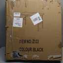 Folding Table 4FT Camping Table Portable Heavy Duty Plastic Rectangular Outdoor Dining Table Steel Legs Fold-in-Half with Carrying Handle for Indoor,Picnic,Party,Wedding,Events(Black)