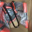 Kids Bike Seat, Baby Bicycle Seat Bearing 50kg Front Mounted Child Bike Seat with Handrail and Seatbelts for Children Aged 8 Months to 4 Years, Adjustable Kids Seat for Adult Bike, Red