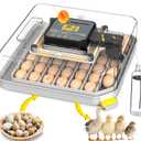 Incubators for Hatching Eggs Egg Incubator for Lab Home Farm with Automatic Egg Turning for Chicken, Ducks, Goose, Quail 48 Eggs