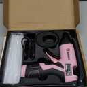 GoGonova Cordless Glue Gun, 15s Fast Preheating 2Ah Cordless Hot Glue Gun with 25 Pcs Premium Mini Glue Gun Sticks, USB-C Battery Rechargeable Hot Glue Gun, Smart Power-Off, Pink