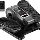 Under Desk Elliptical Machine, Electric Seated Pedal Exerciser, Min Leg Exerciser with Remoter, 12 Level Speeds, Forward & Reverse Direction, Manual & Auto Mode for Home Office