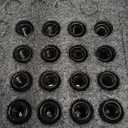 Orion Motor Tech 3/8"-24 Lug Nuts, ATV Cone Seat Lug Nuts 3/8x24 Thread Size Wheel Lug Nuts Compatible with Polaris Ranger 700 RZR 900xp 800 S 570 and More, Set of 16, Black