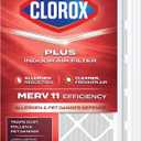 Clorox 20x22x1 Air Filter, MERV 11 Pleated HVAC AC Furnace Air Filters for Dust, Pollen and Pet Dander, MPR 1000 & FPR 7 – Pack of 4