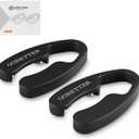 GOBETTER 2 Pcs Wine Foil Cutter Magnetic Design, 4 Stainless Blades Foil Remover Wine Bottles Opener Accessory, Removes Foil Top Effortlessly for Wine Lovers, Black
