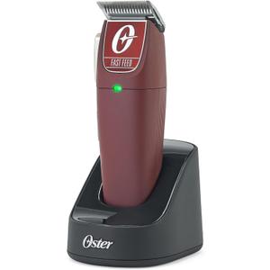 Oster Professional Cordless Hair Clippers, Fast Feed for Barbers and Hair Cutting with Detachable Blade, Burgundy