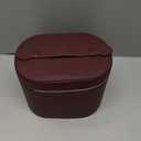 Cosmetic Case, Leather Makeup Bag, Portable Handheld Makeup Case, Detachable Compartments