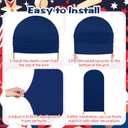 RimCereal 3 Set Baseball Theme Arch Backdrop Stand Covers 4ft 5ft 6ft Sport Background Arched Stretchy Fabric Backdrop Cover for Boys Birthday Baseball Party Decoration