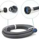 Soaker Hose 5/8" 50ft Rubber Garden Soaker Hoses, Water Seeper Round Drip Hose, Heavy Duty Drip Irrigation Hose For Vegetable, Lawn, Plants and Trees Watering