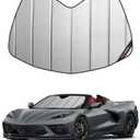 Windshield Sun Shade for Chevrolet Corvette C8 2020-2025,Deluxe Front Windshield Sunshade,6 Layers Sun Shield,Accordion Fold (SafeGuard)
