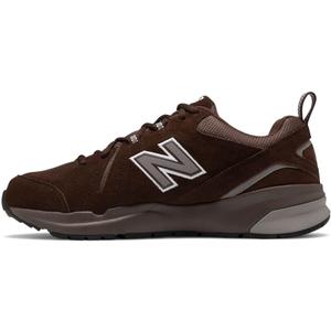 New Balance Men's 608 V5 Casual Comfort Cross Trainer, Chocolate Brown/White, 12.5