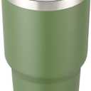 30 oz Tumbler with Lid Stainless Steel Tumblers Vacuum Insulated Cup Reusable Powder Coated Travel Mug Double Wall Leak Proof Portable Cups Keep Cold Drinks for 12 Hours, Army Green, 1 Pack