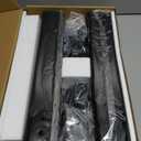 Dual Monitor Stand - Vertical Stack Screen Free-Standing Monitor Riser Fits Two 13 to 34 Inch Screen with Swivel, Tilt, Height Adjustable, Holds One (1) Screen Up to 44Lbs (Black)