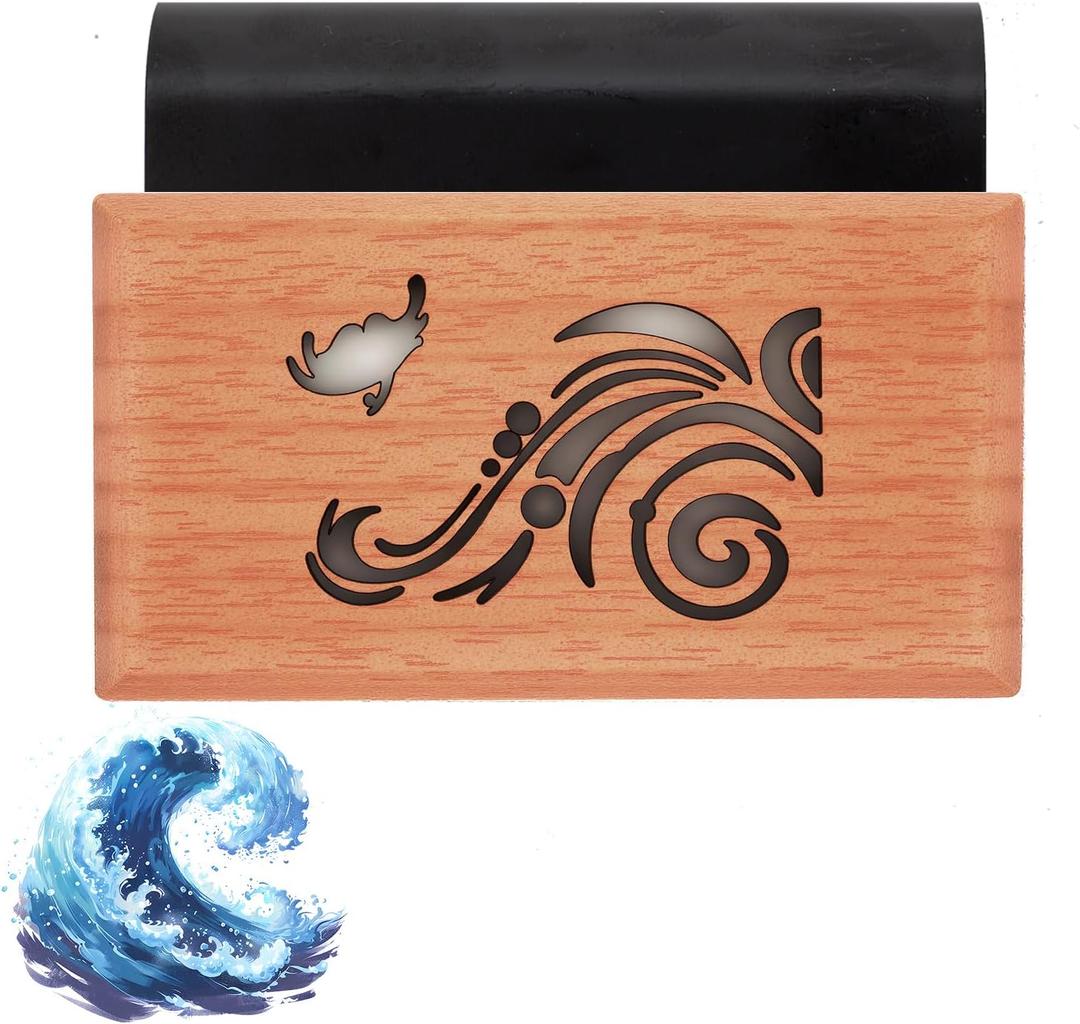 5 x Wood Car Air Freshener Car Odor Eliminator for Visor Clip (Ocean) | Vehicle Scent Diffuser for Cabin, Truck & SUV