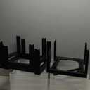 IRIS USA Plastic Drawer Storage Organizer, 3-Drawers, 2-Pack, for Classroom Art Craft Supplies, Bathroom Bedroom, Laundry Room, Black/Clear