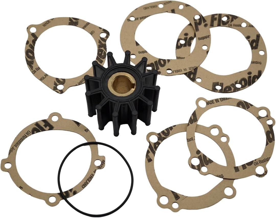 RP061017 Inboard Impeller Repair Kit for Sherwood 10615K-SHW for Sierra 18-3047 18-3061 for Crusader 20300 for Oberdorfer 8922