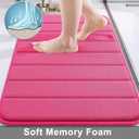 Buganda Memory Foam Bath Mat 30 x 20, Ultra Soft Absorbent Bathroom Rugs