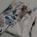 Horaldaily Vintage Tablecloth 60x120 Inch Rectangular, Watercolor Flowers Washable Seasonal Table Cover for Party Picnic Dinner Decor (Beige)