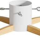 Jebosam Christmas Tree Base Stand - Made of Metal and Solid Wood, Suitable for 5-10 FT Christmas Trees - White