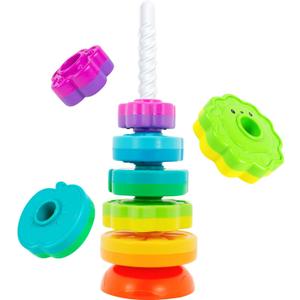 Spinning Stacking Toys for Babies 12+ Month Ring Stacker Stacking for Toddlers 1-3 Montessori Toys,Educational Learning Sensory Toy for Kids Easter Christmas Birthday Present for Baby