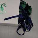 5'' Navy Blue Bow with Long Tail, 24 Pieces Velvet Christmas Bows for Wreaths Already Made, Premade Pretied Bows for Treat Bags, Christmas Tree, Gift Wrapping, Party Favor, Crafts, Wedding (Blue & Dark Green)