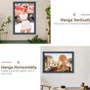 12x18 Frame, Transitional Modern Picture Frames, Blue Vintage Photo Frame, 12x18in