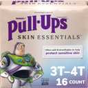 Pull-Ups Boys' Skin Essentials Potty Training Pants, Training Underwear, 3T-4T (32-40 lbs), 16 Ct