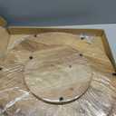 Acacia Wood 21" Lazy Susan Turntable Organizer for Table Top, Farmhouse Extra Large Round Lazy Susan for Serving Kitchen Countertop Cabinet for Charcuterie Centerpiece, Bathroom Vanity Tray Decor