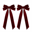 2PCS Velvet Hair Bows Black Hair Ribbon Clips Big Fall Alligator Clips Hair Accessories for Women Girls Toddlers Kids Baby