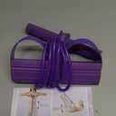 Pedal Resistance Bands with Handles, Durable 6-Tubes Multifunction Pedal Resistance Band, Natural Rubber Foot Pedal Resistance Bands, Fitness Resistance Bands for Abdomen, Waist, Arm, Leg (Purple)