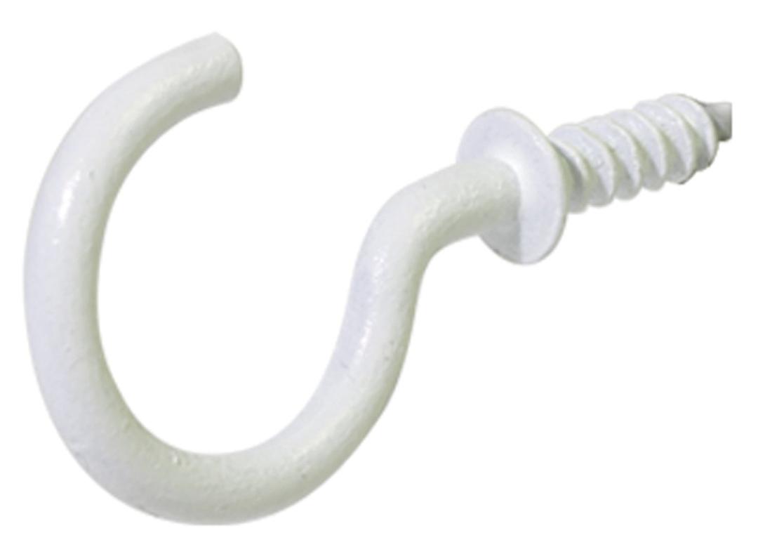 Hillman 35252 Cup Hooks, 1-1/4-Inch, White, 30-Pack