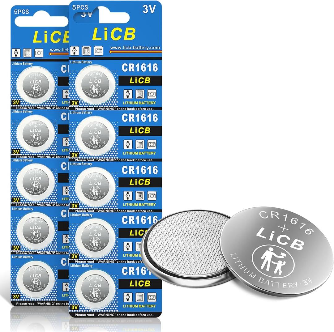 LiCB 10 Pack CR1616 3V Lithium Battery CR 1616