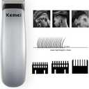 KEMEI Mini Clippers Trimmer Groomer Cordless Self-Haircut Kit Styling Shears with Stainless Steel