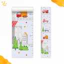 Kids' Growth Chart Wall Decals by Lipastick - Peel and Stick Vinyl Measurement Ruler for Boys and Girls - Nursery Wall Dcor for Toddler Room - Car Theme Kids Wall Stickers - Removable Wall Dcor
