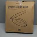 Portable Emergency Toilet Seat for 5 Gallon Buckets Outdoor Camping Snap on Luggable Loo Toilet Cover for Adults and Kids